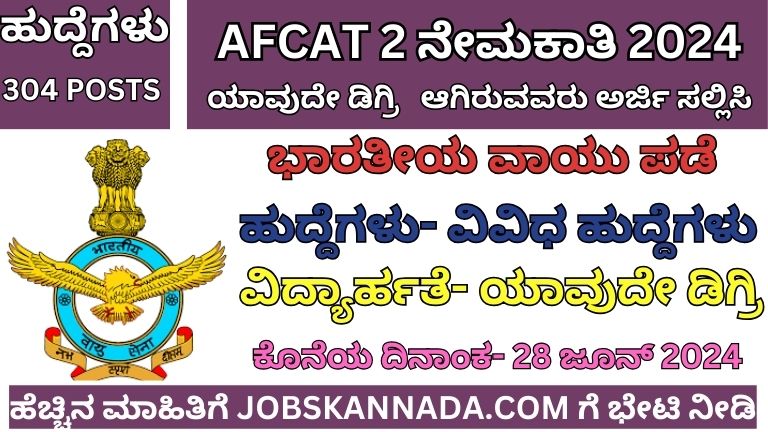 AFCAT 2 RECRUITMENT 2024