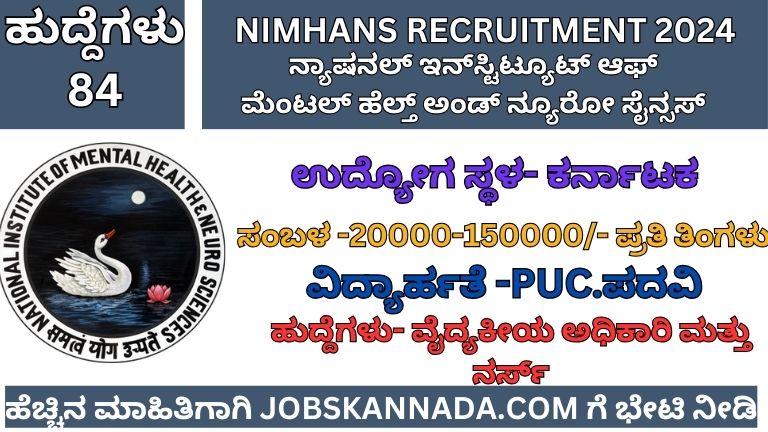 nimhans recruitment 2024