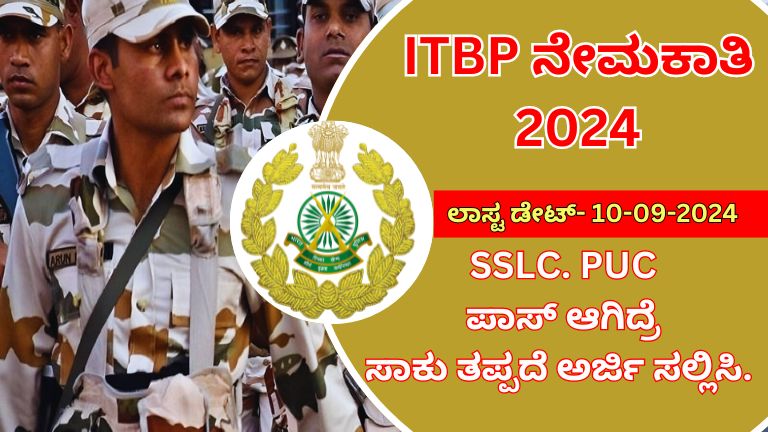 ITBP CONSTABLE RECRUITMENT 2024