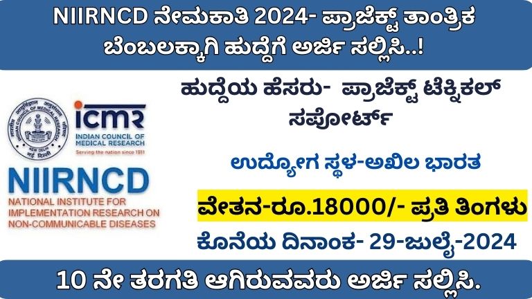 NIIRNCD RECRUITMENT 2024