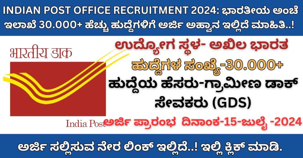 indian post office recruitment 2024