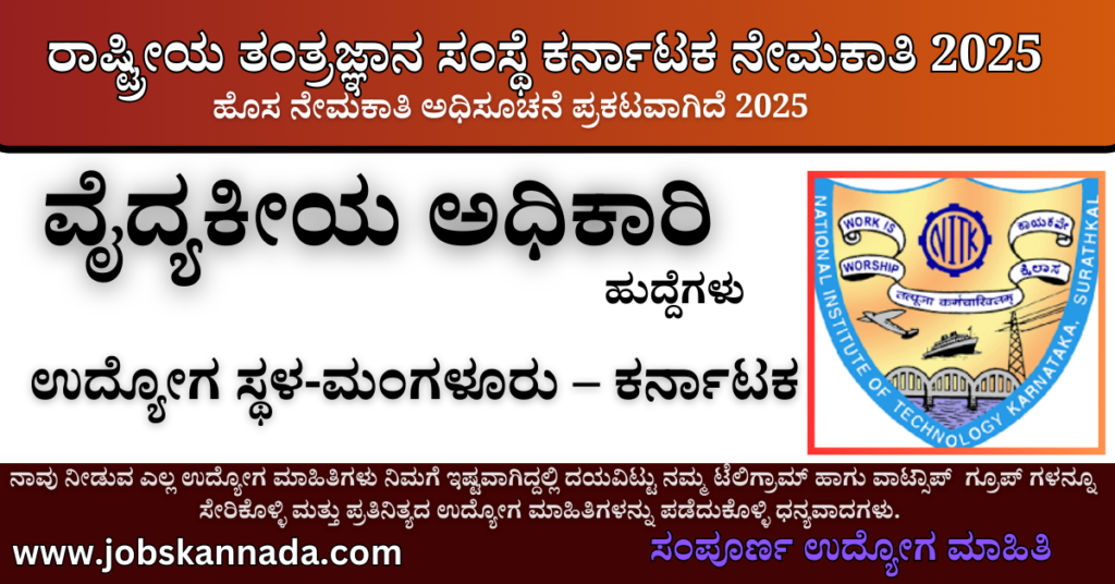 NIT Karnataka Recruitment 2025